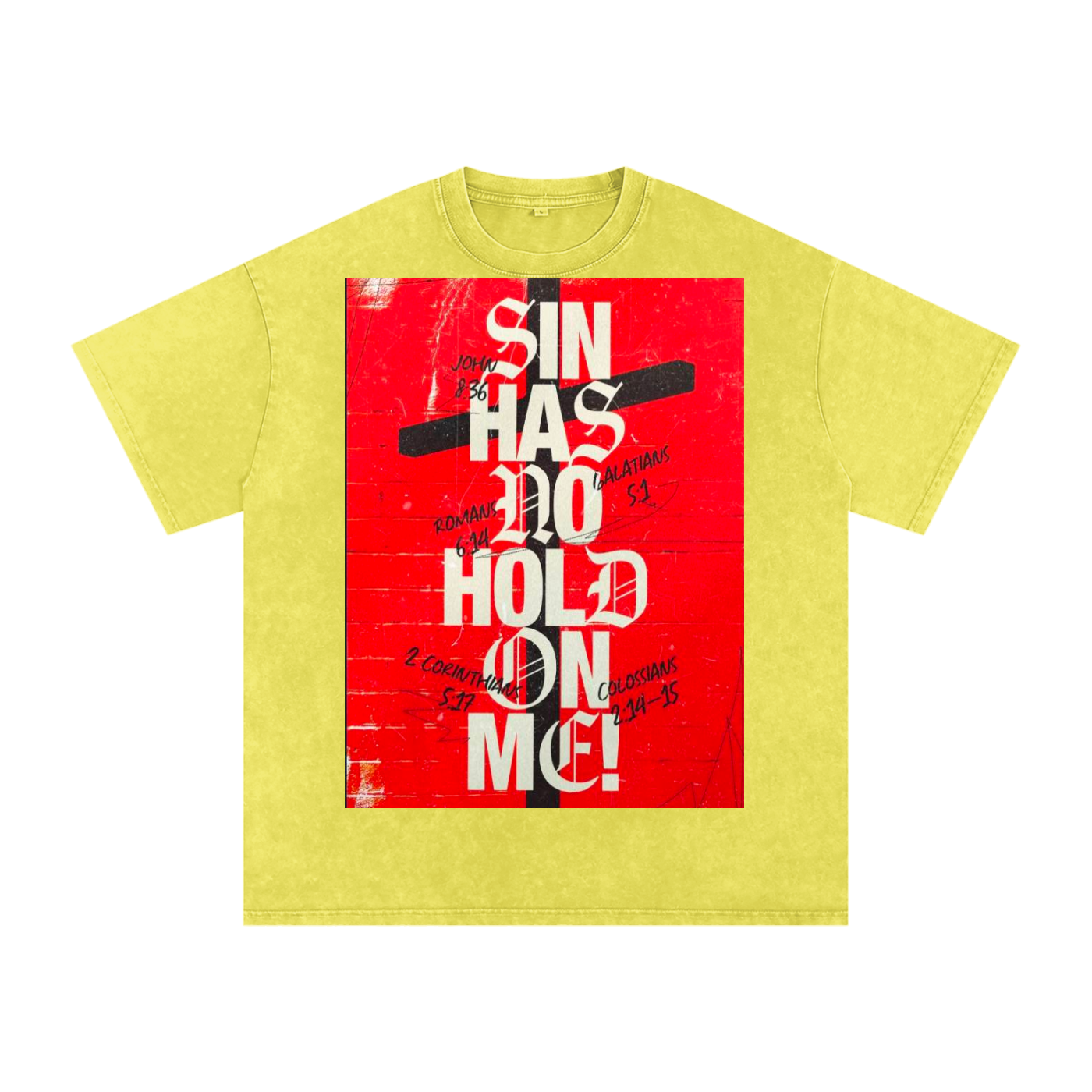 Snow Washed Oversized Cotton T-Shirt