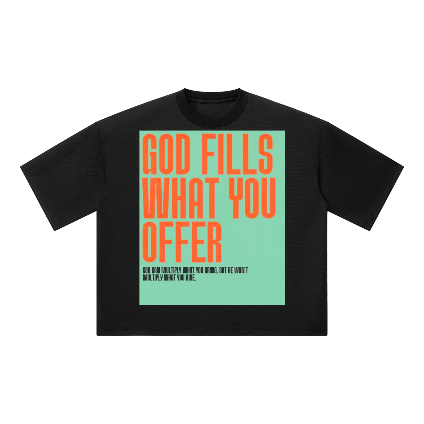 Unisex Boxy Mesh Crewneck T-Shirt