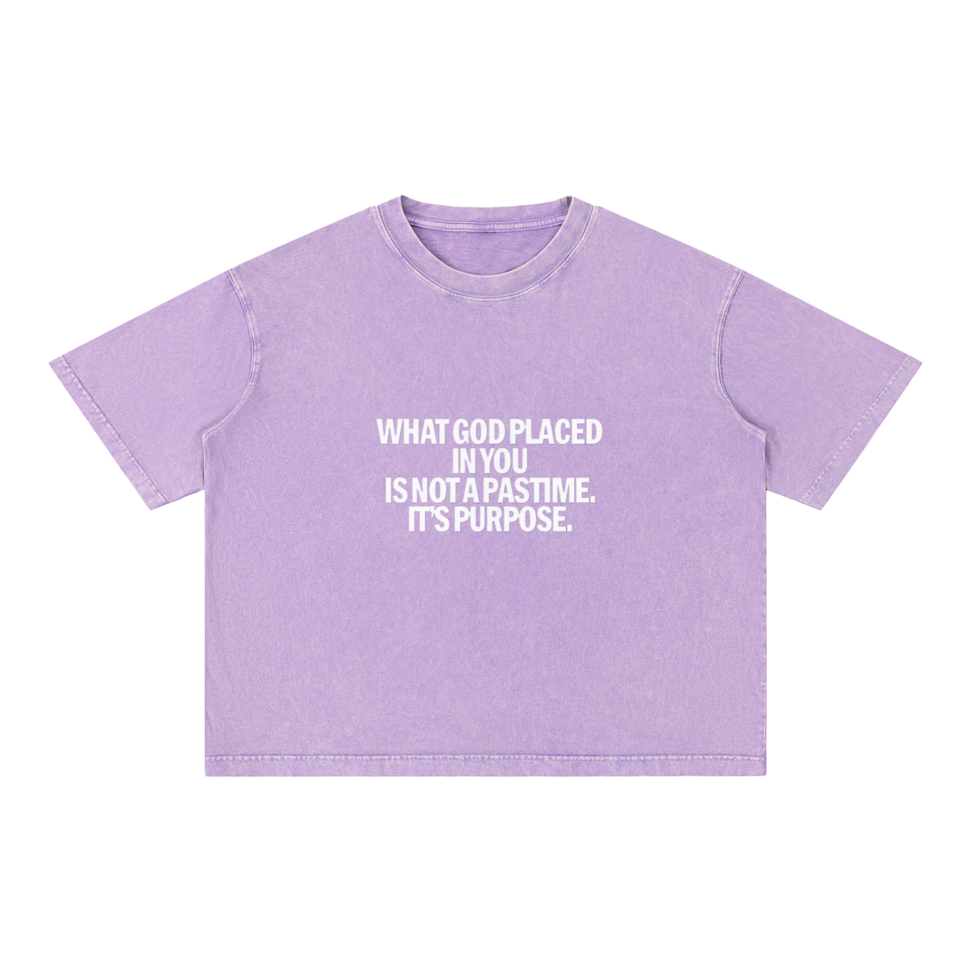 Mineral Wash Boxy Cotton T-Shirt