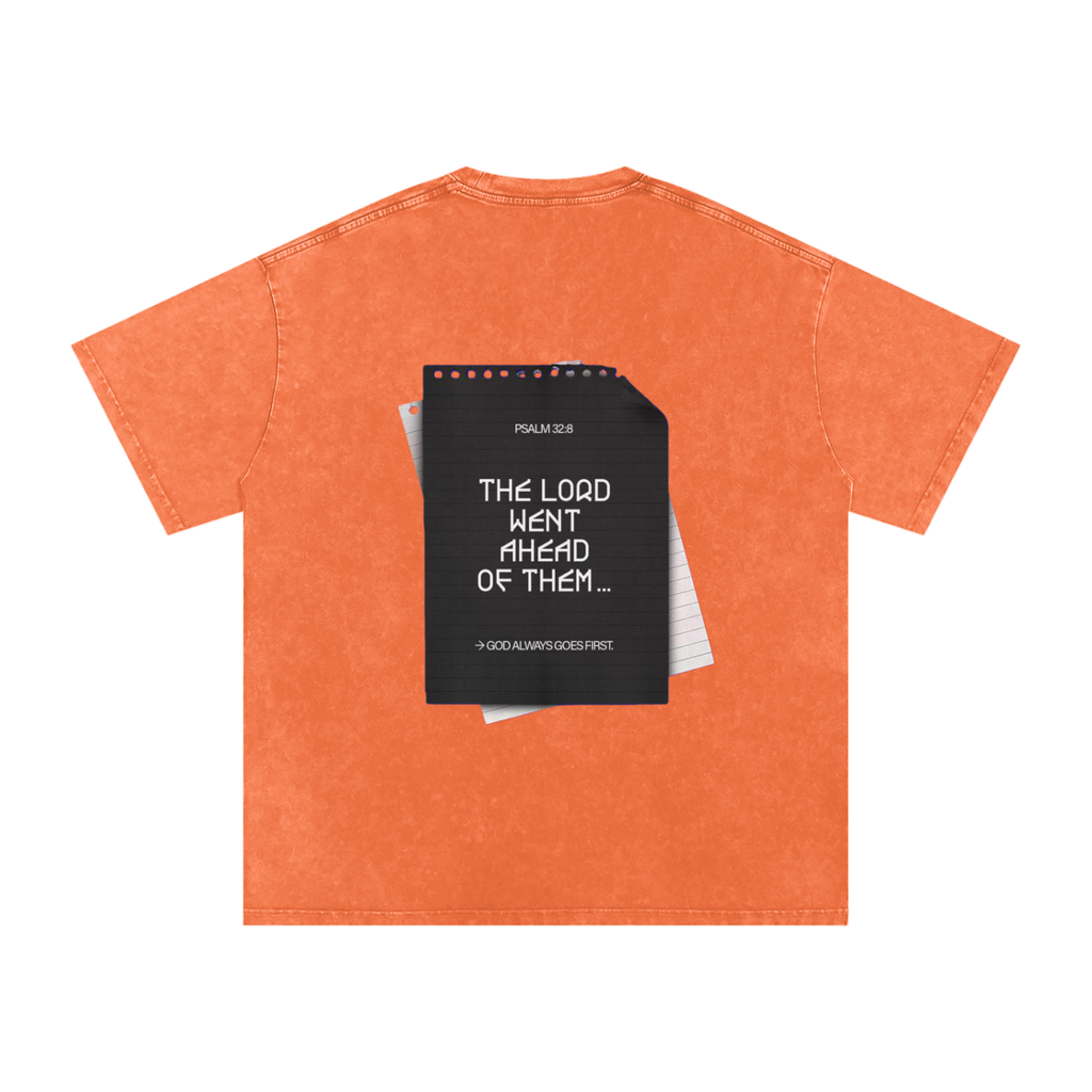 Snow Washed Oversized Cotton T-Shirt