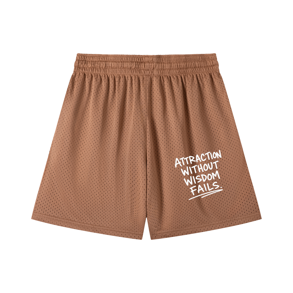 Mesh Drawstring Shorts
