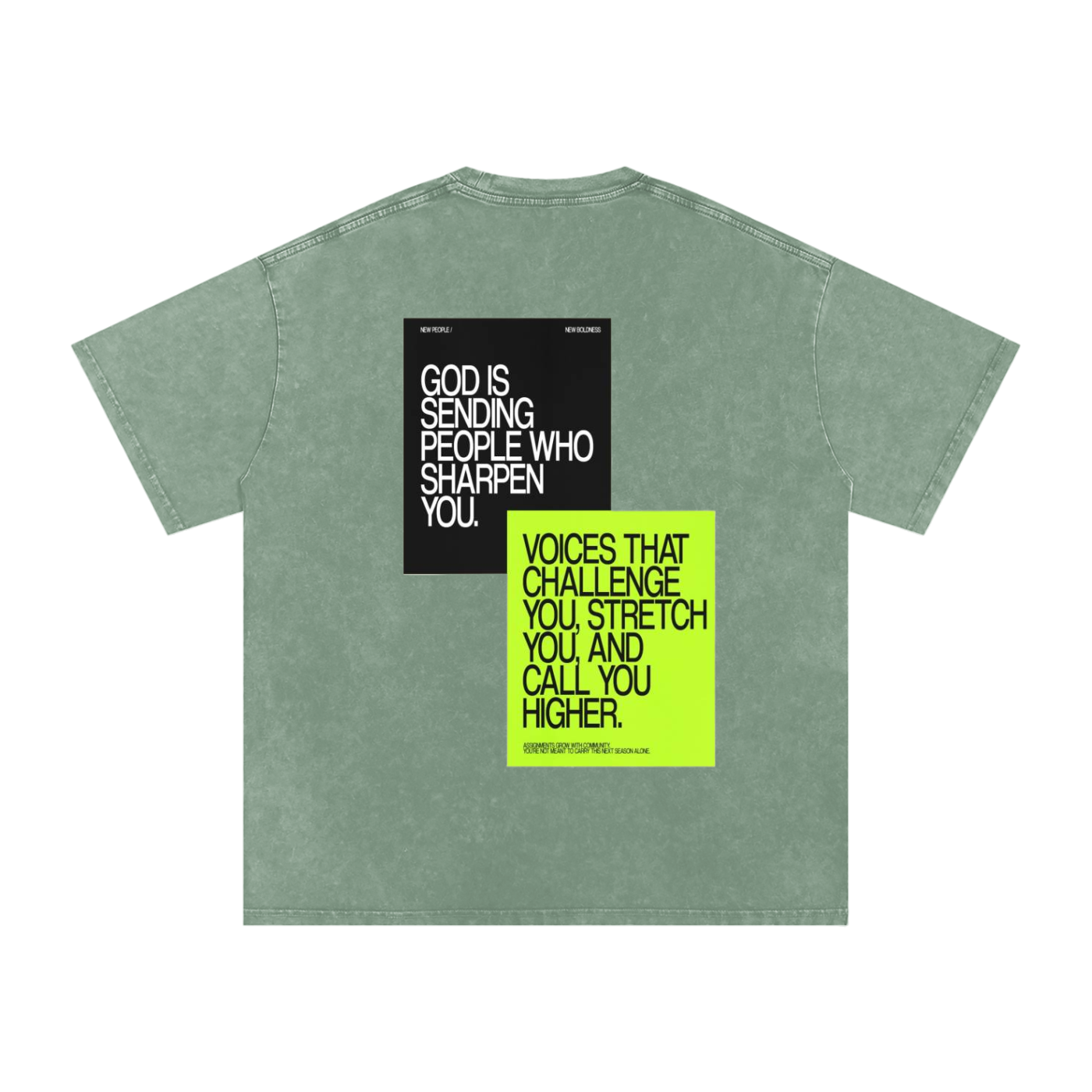 Snow Washed Oversized Cotton T-Shirt