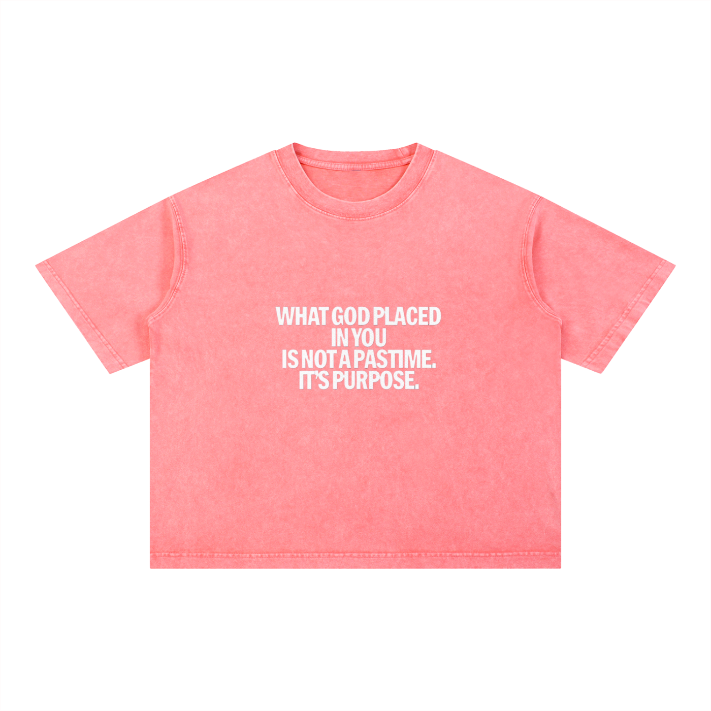 Mineral Wash Boxy Cotton T-Shirt