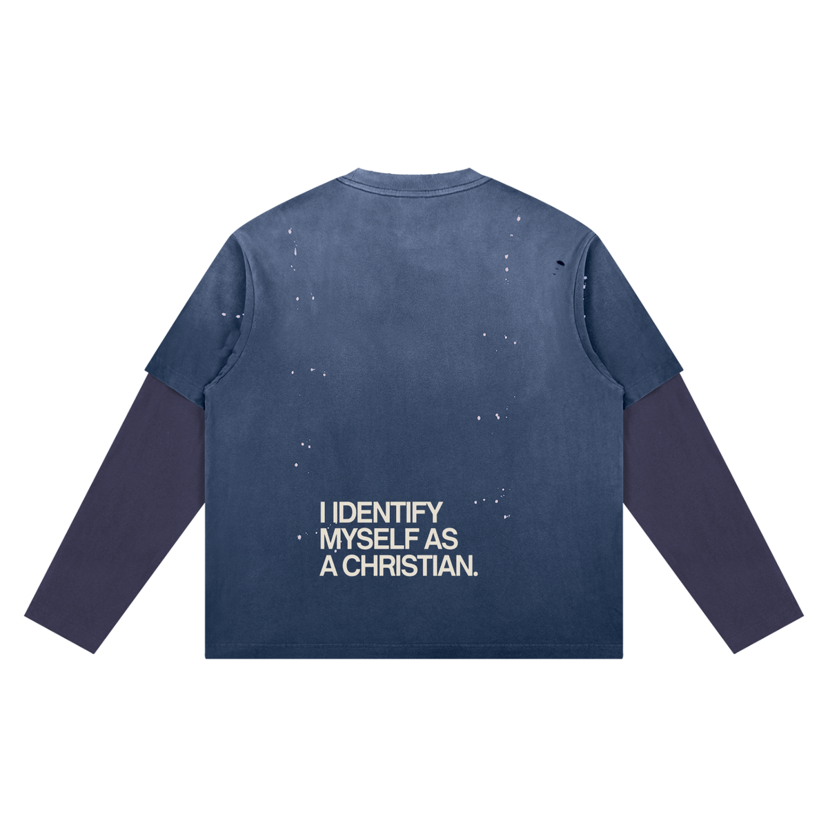 Unisex Vintage Wash Distressed Layer T-Shirt