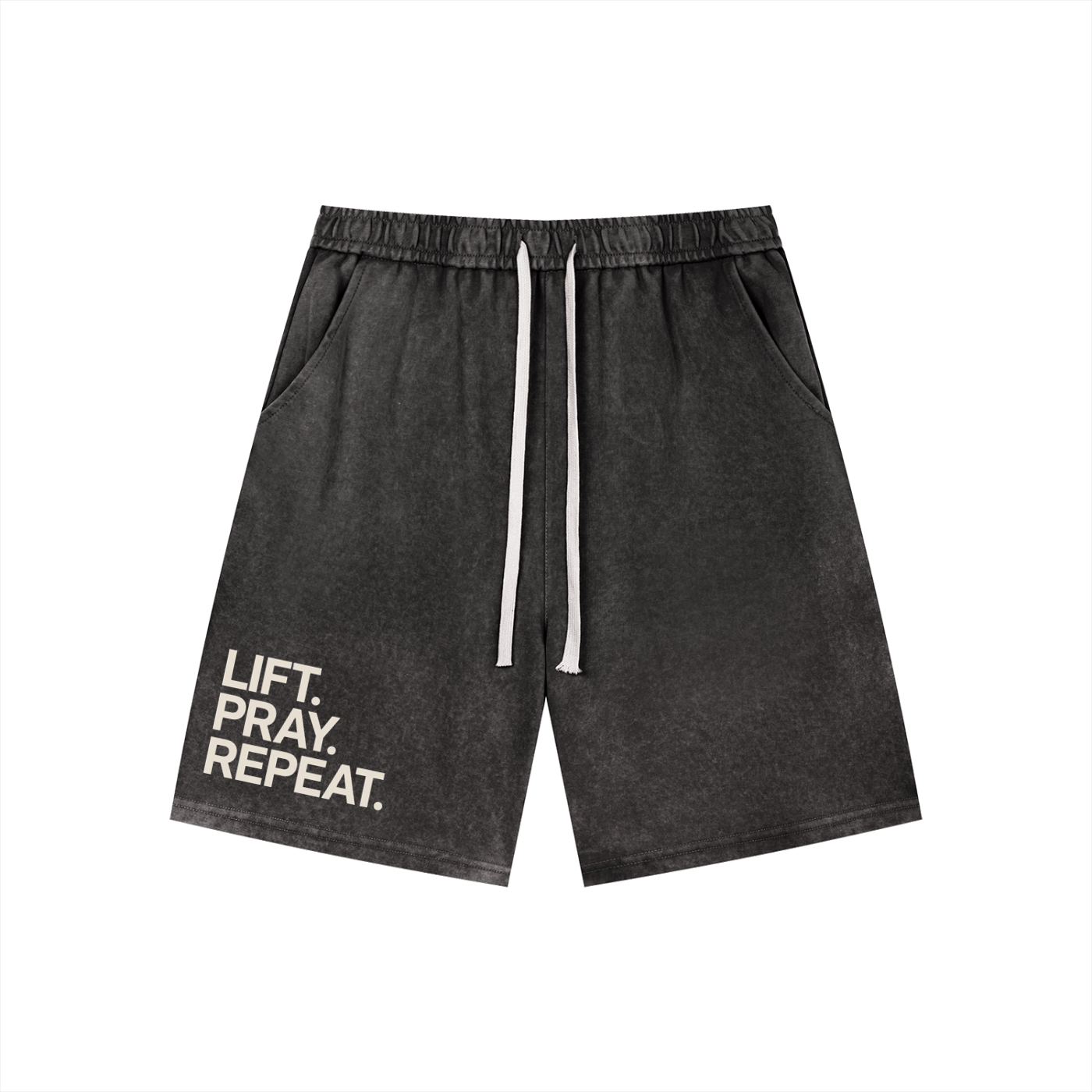 Men’s Vintage Wash Drawstring Shorts