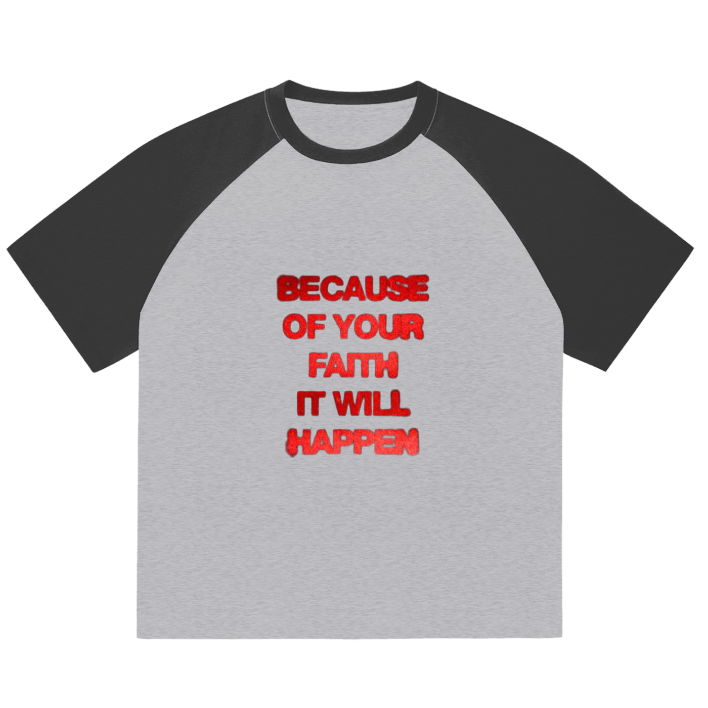 Color-Blocked Raglan Sleeve T-Shirt