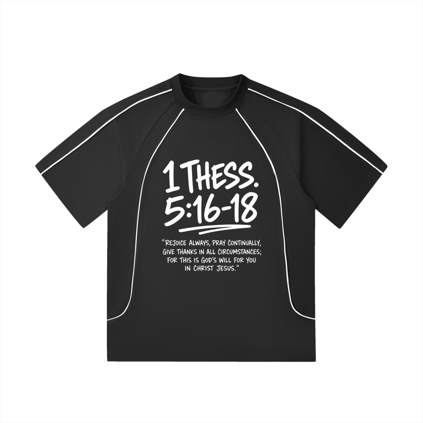 Contrast Stitch Raglan T-Shirt