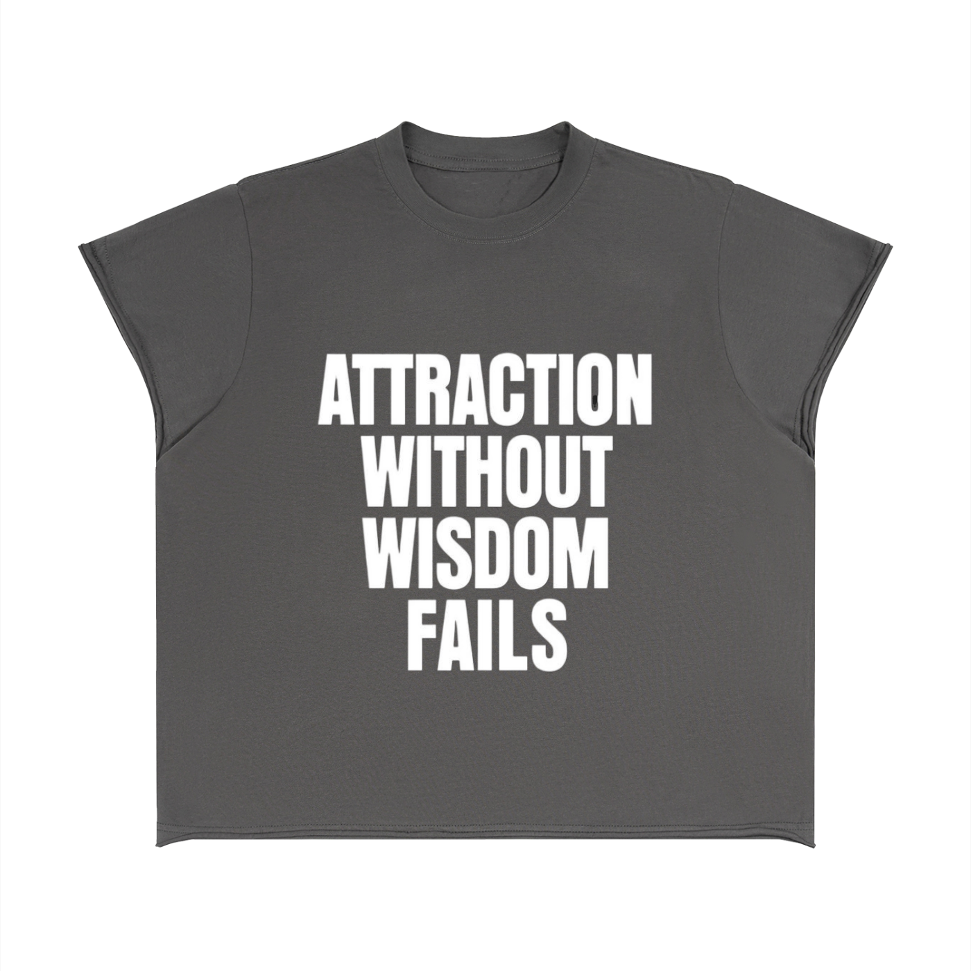Unisex Boxy Raw Edge T-Shirt
