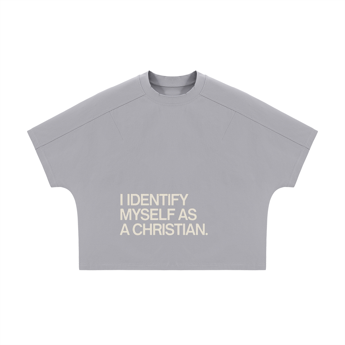 Unisex Boxy Tonal Paneling T-Shirt