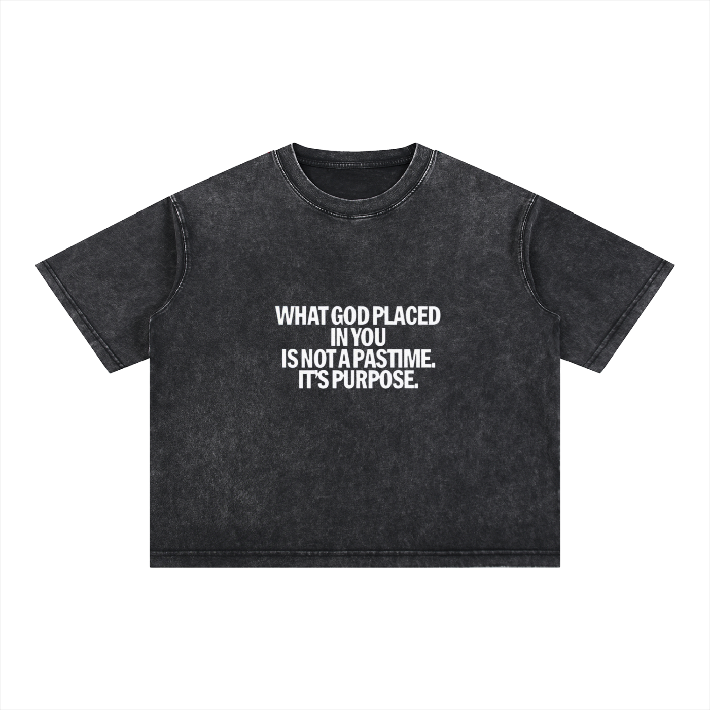 Mineral Wash Boxy Cotton T-Shirt