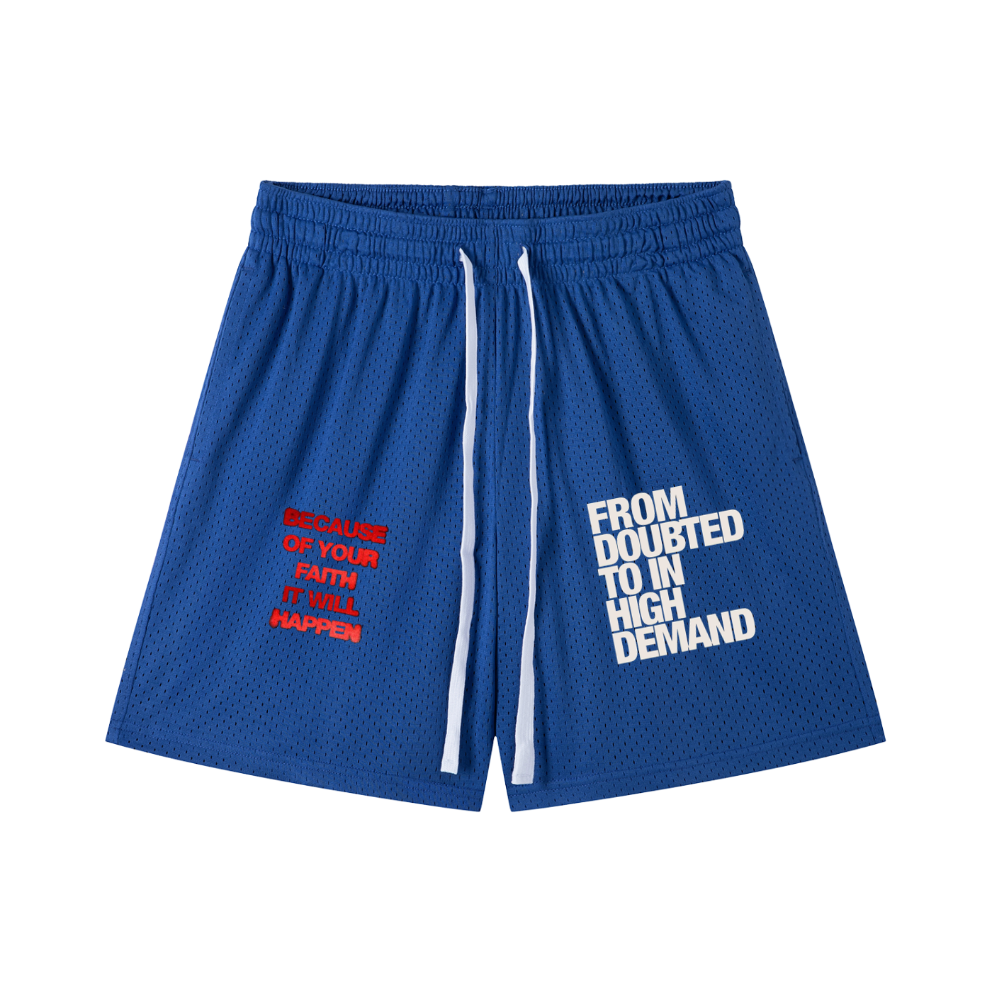 Mesh Drawstring Shorts
