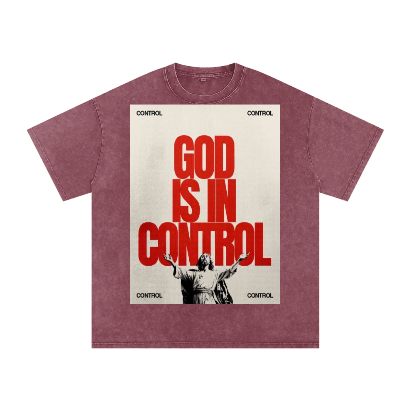 Snow Washed Oversized Cotton T-Shirt