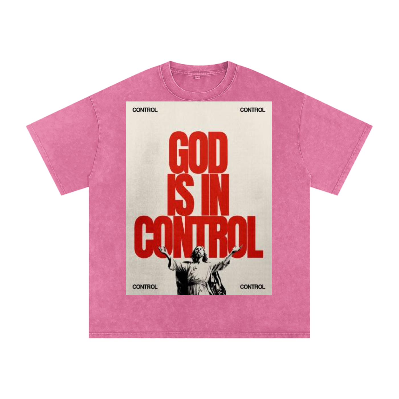 Snow Washed Oversized Cotton T-Shirt