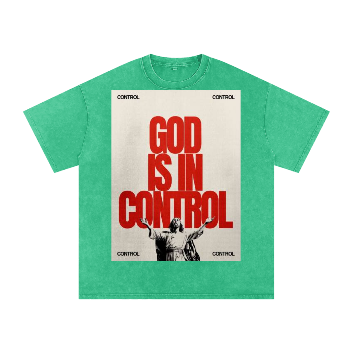 Snow Washed Oversized Cotton T-Shirt