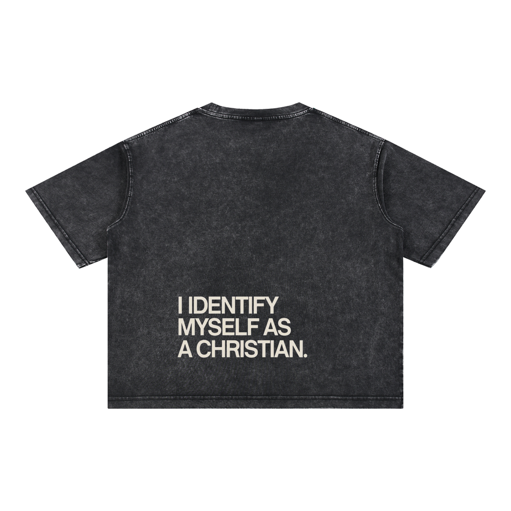 Mineral Wash Boxy Cotton T-Shirt
