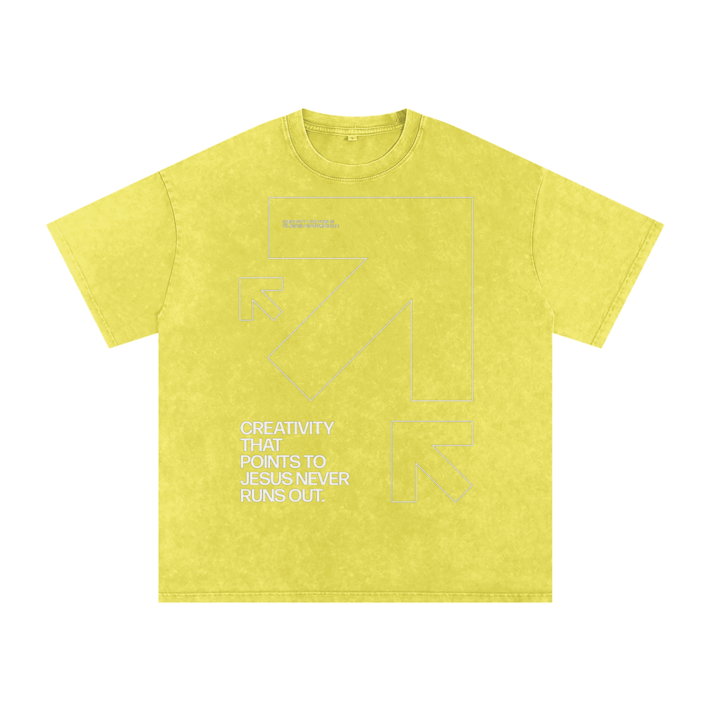 Snow Washed Oversized Cotton T-Shirt