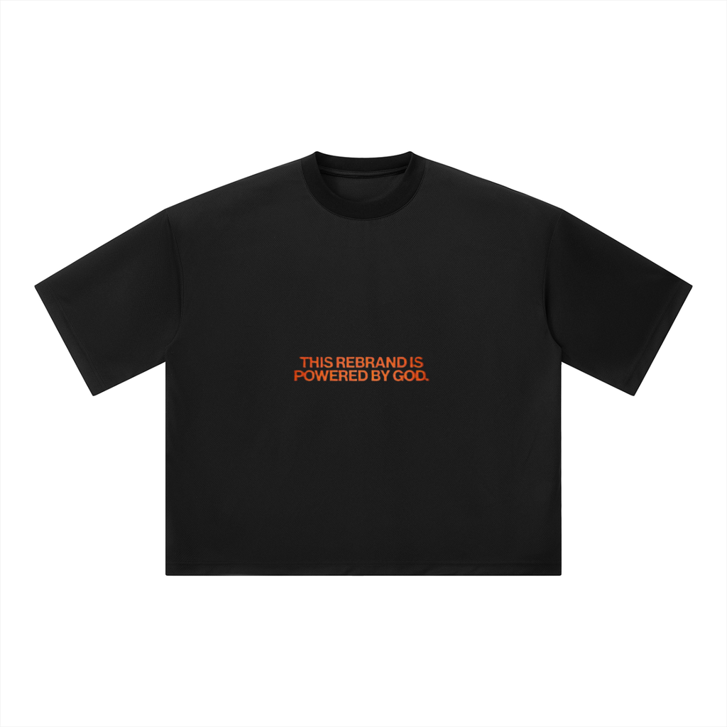 Unisex Boxy Mesh Crewneck T-Shirt