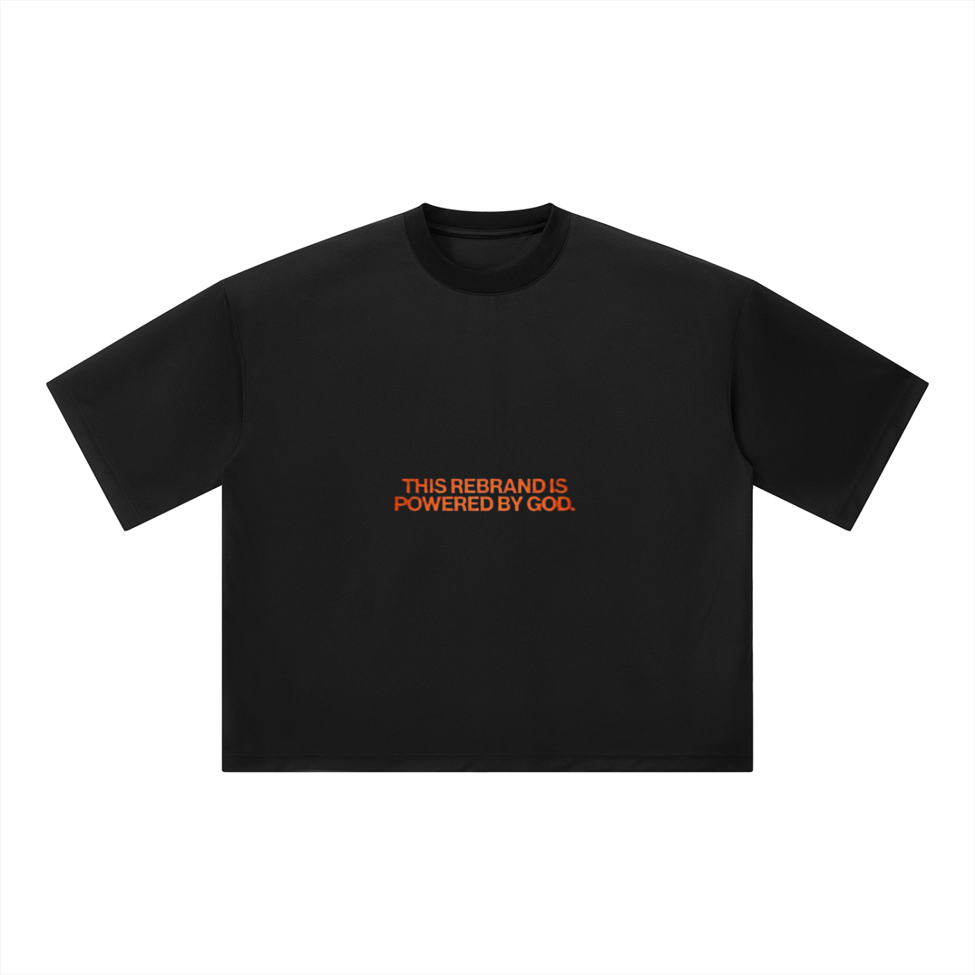 Unisex Boxy Mesh Crewneck T-Shirt