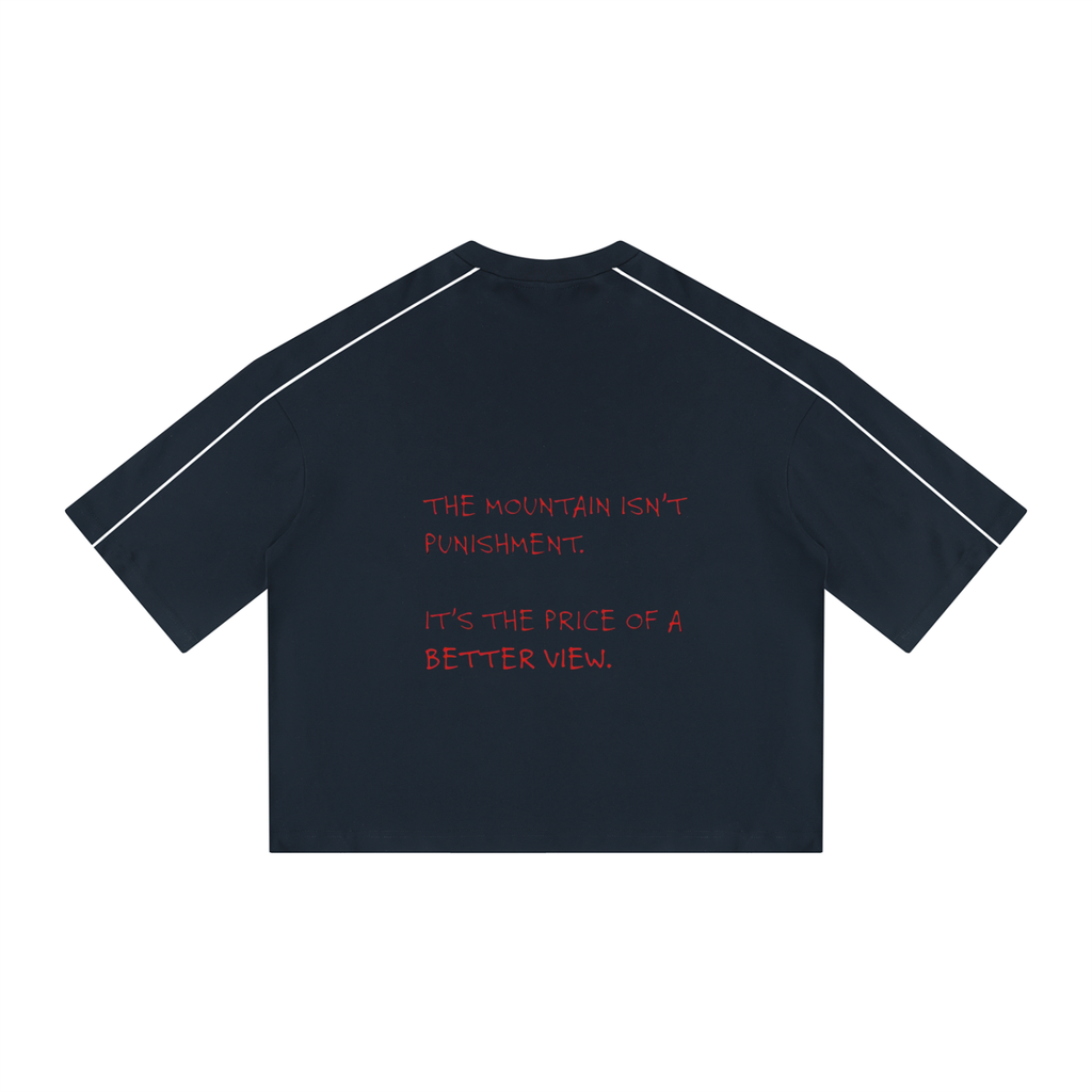 Unisex Heavyweight Boxy Piping T-Shirt