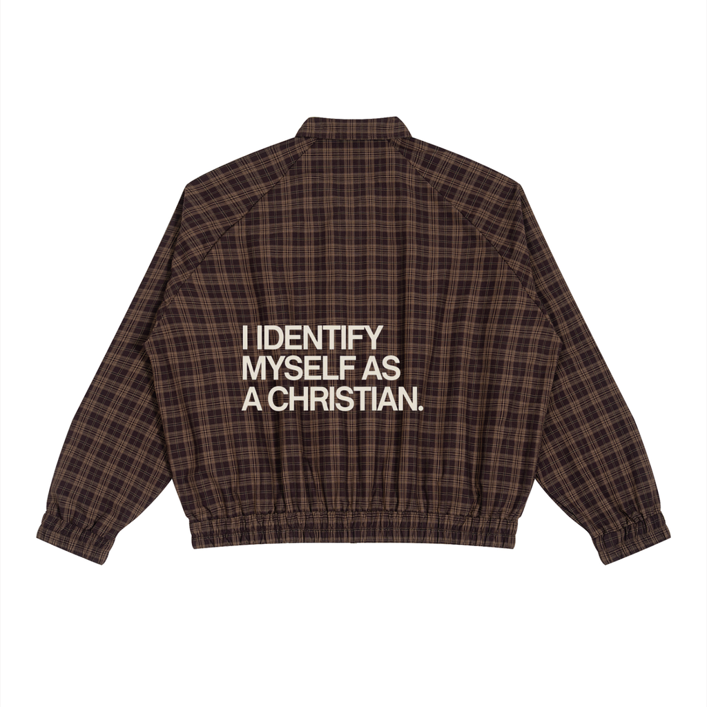 Unisex Plaid Full-Zip Track Jacket