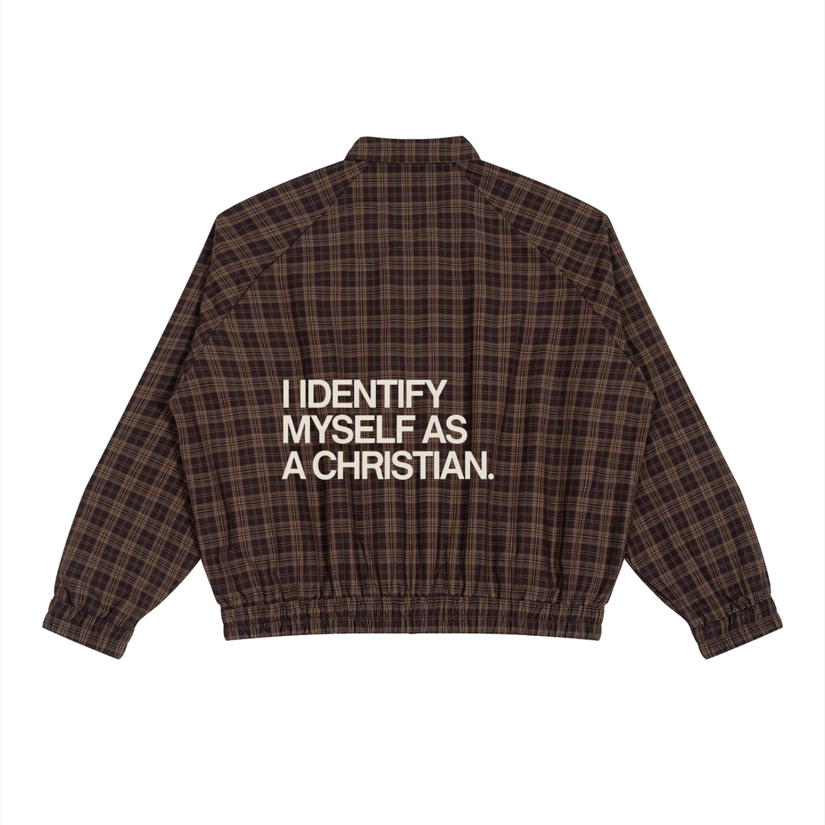 Unisex Plaid Full-Zip Track Jacket