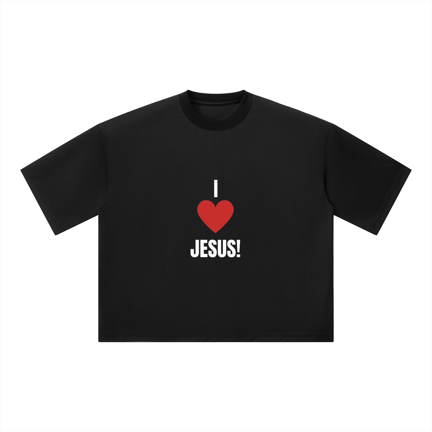 Unisex Boxy Mesh Crewneck T-Shirt