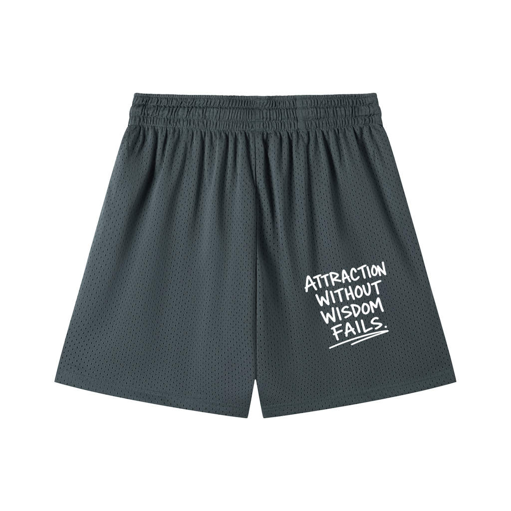 Mesh Drawstring Shorts
