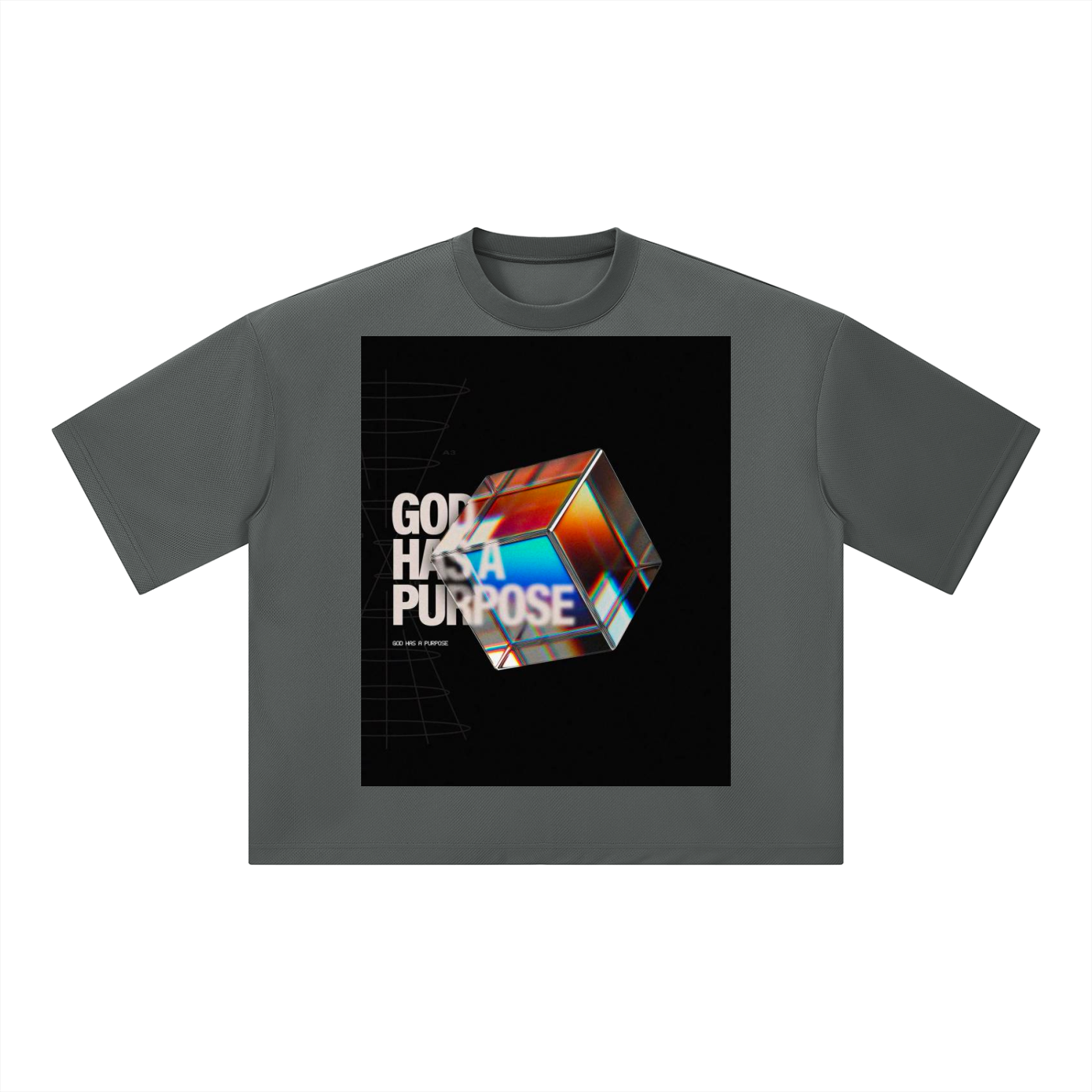Unisex Boxy Mesh Crewneck T-Shirt