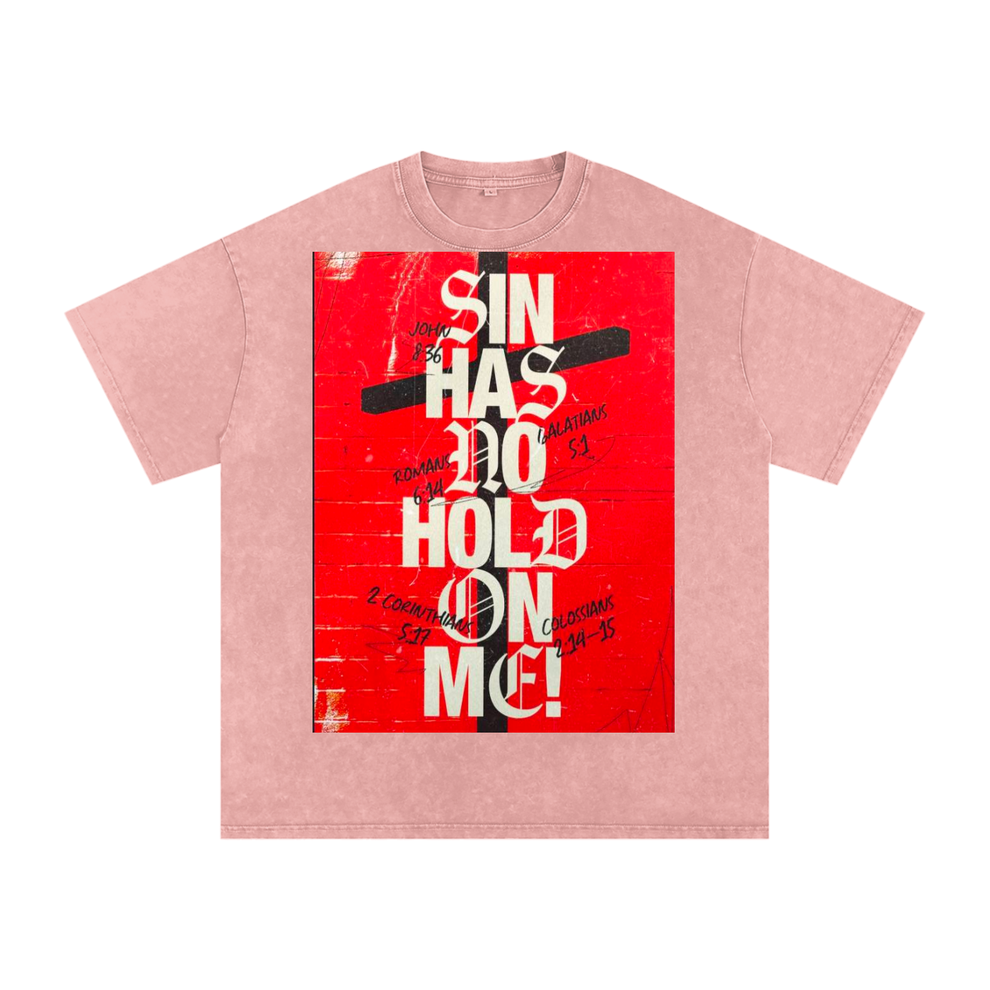 Snow Washed Oversized Cotton T-Shirt