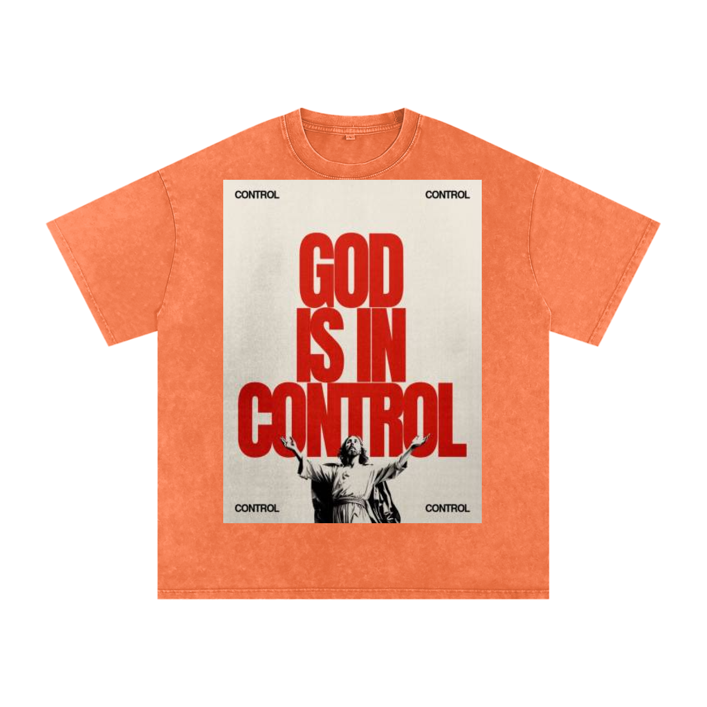 Snow Washed Oversized Cotton T-Shirt