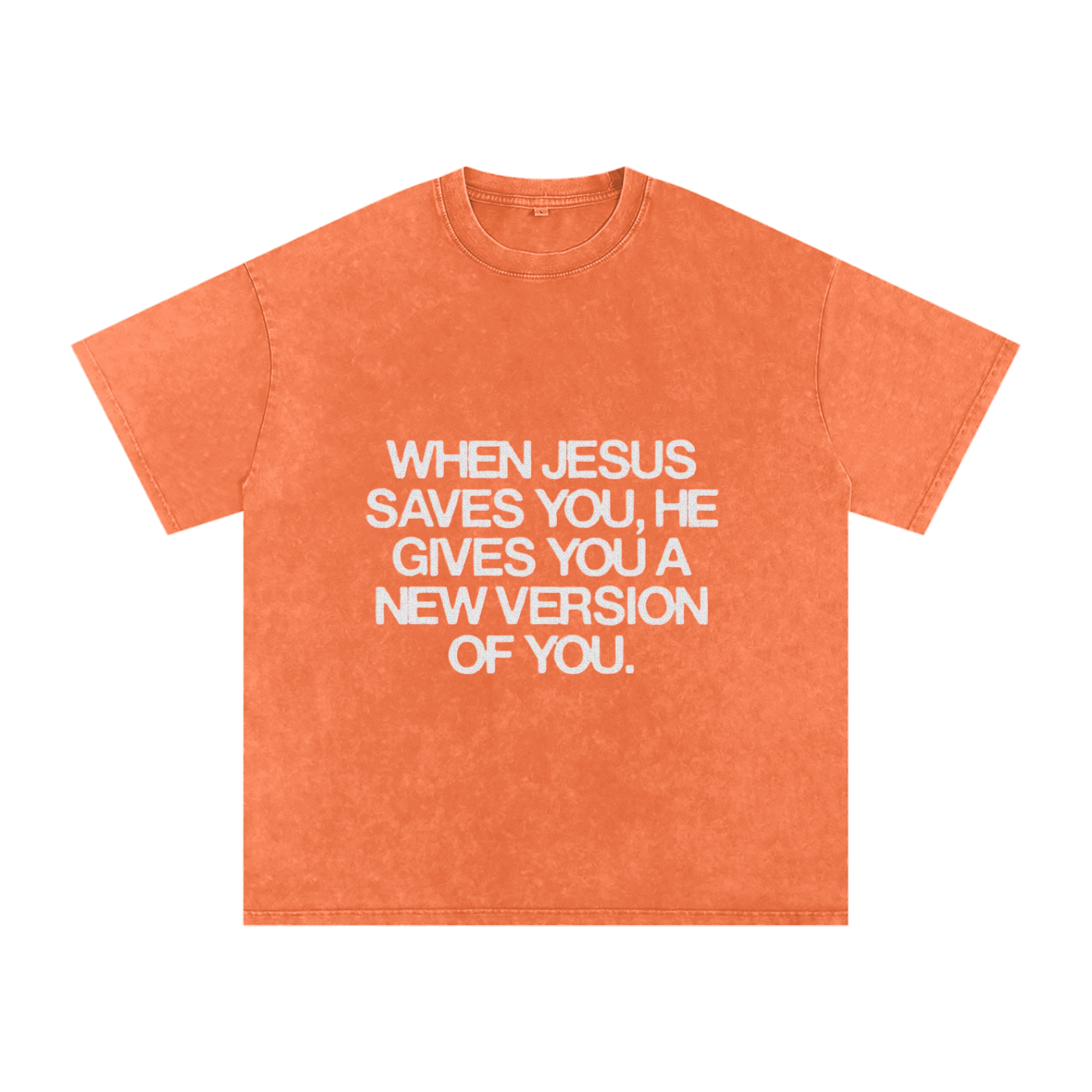 Snow Washed Oversized Cotton T-Shirt