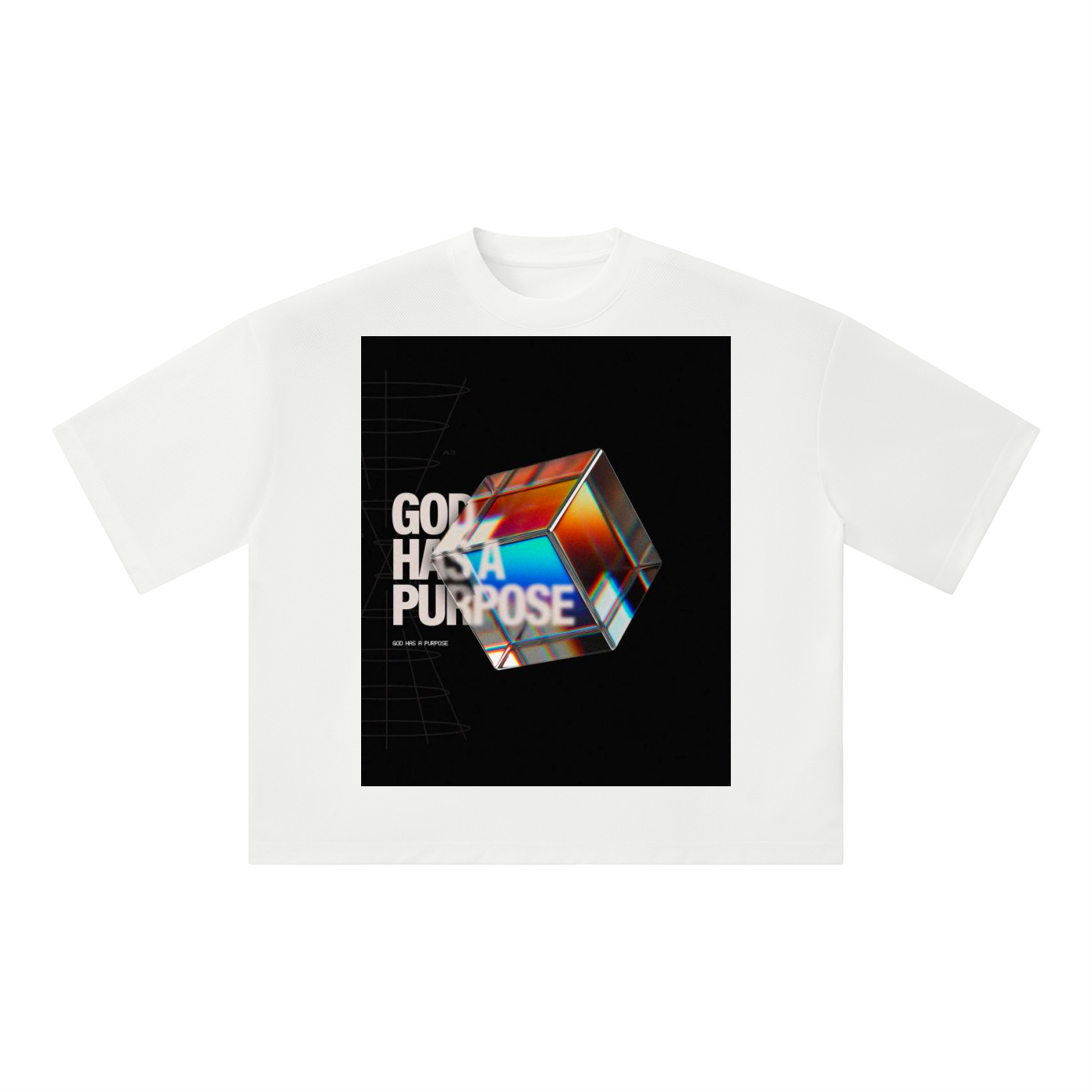 Unisex Boxy Mesh Crewneck T-Shirt