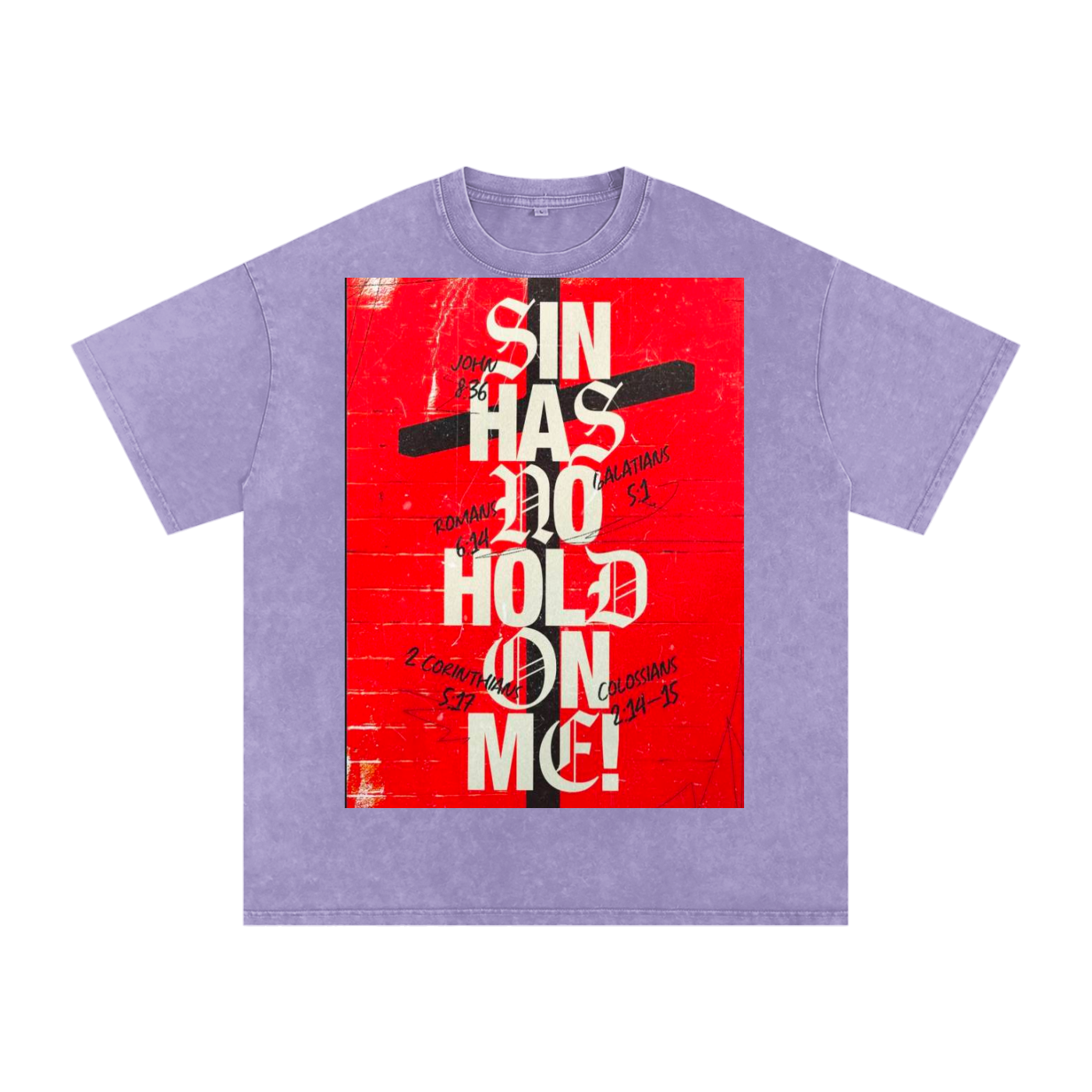 Snow Washed Oversized Cotton T-Shirt