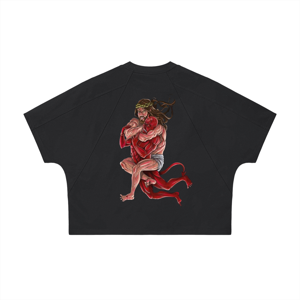 Unisex Boxy Tonal Paneling T-Shirt