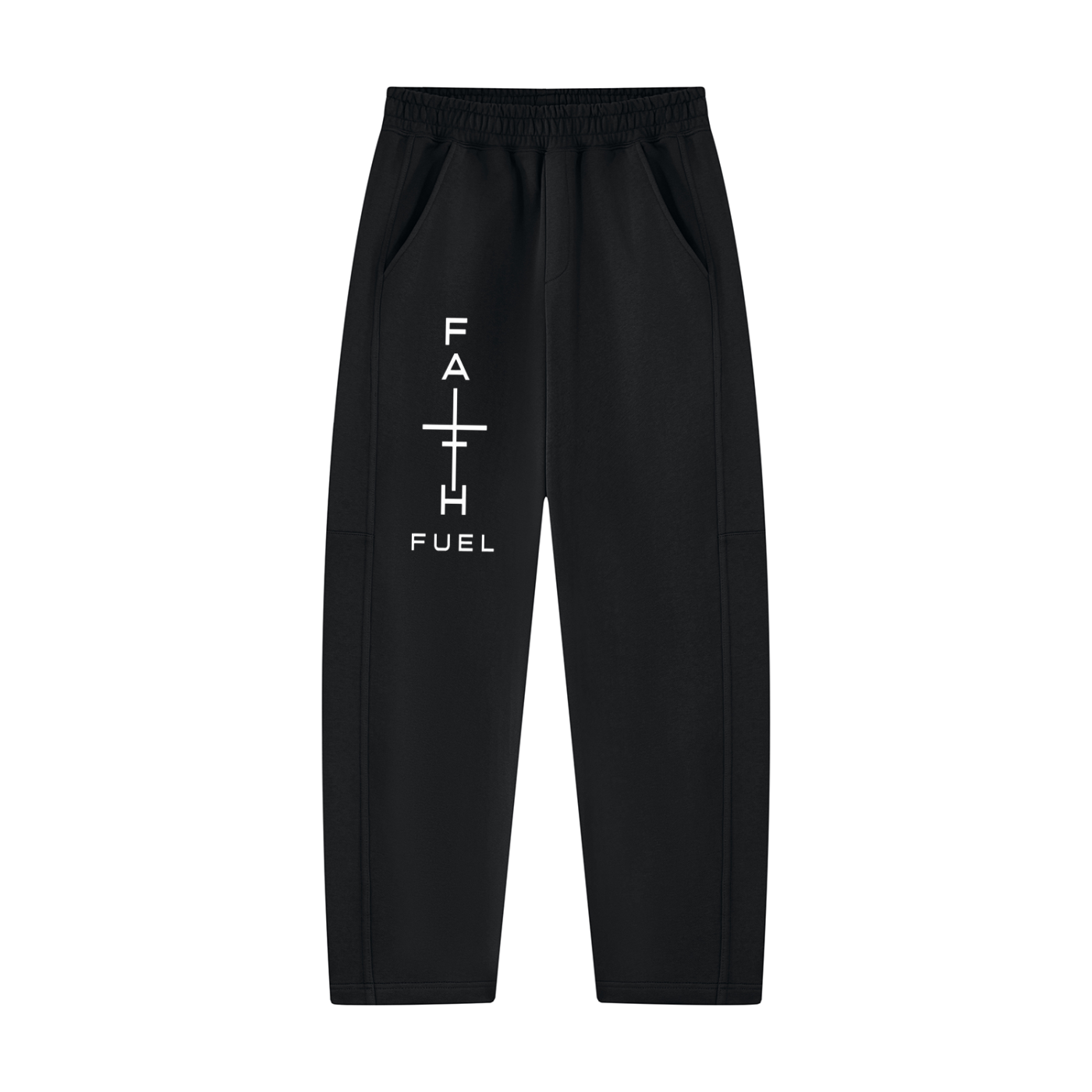 Unisex Tapered Straight Hem Sweatpants