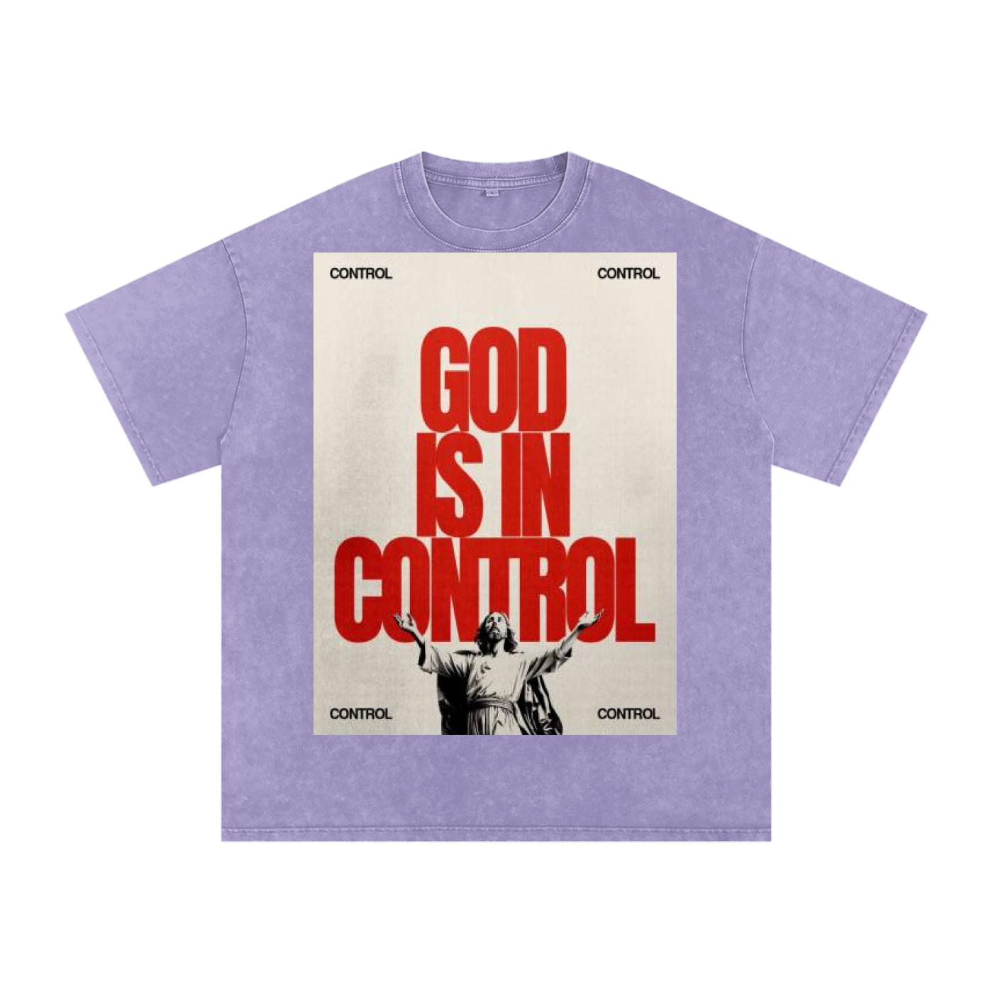 Snow Washed Oversized Cotton T-Shirt