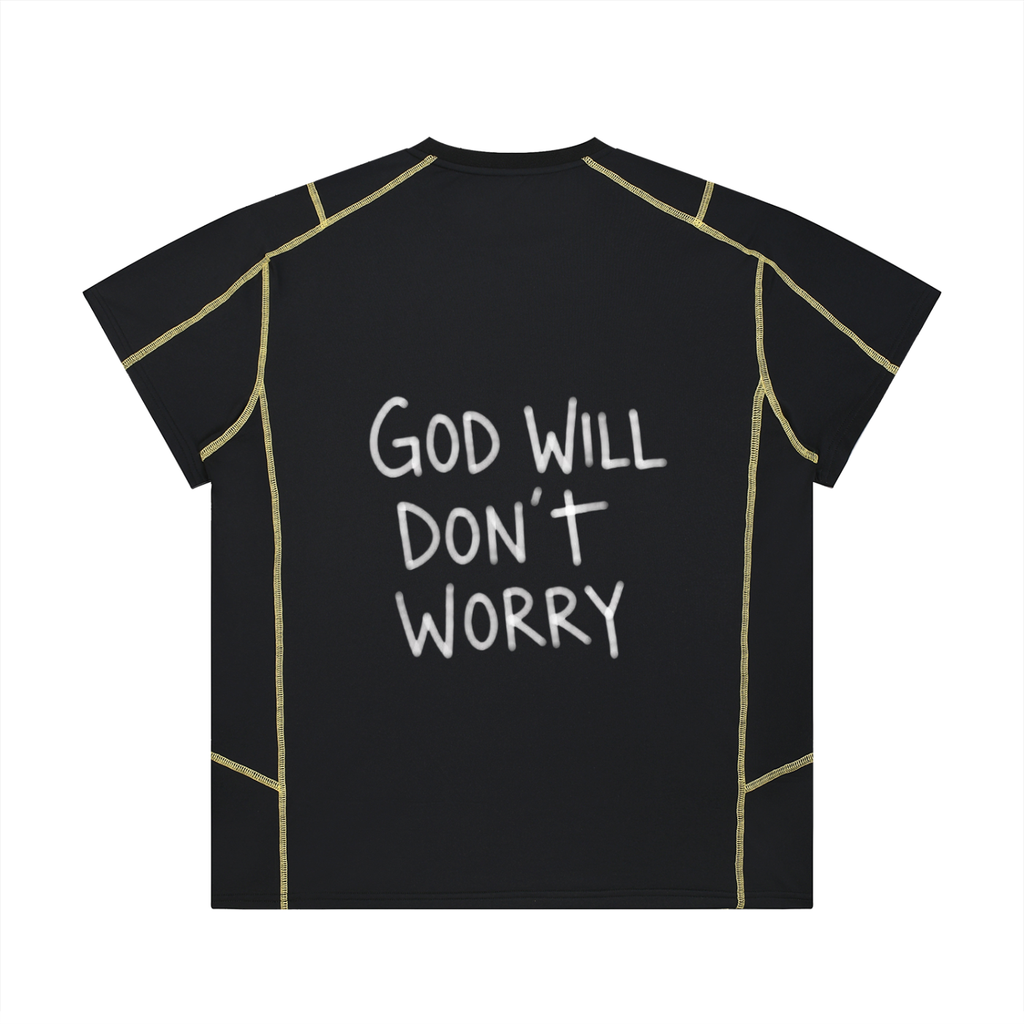 Unisex Contrast Stitch  Regular Fit T-Shirt
