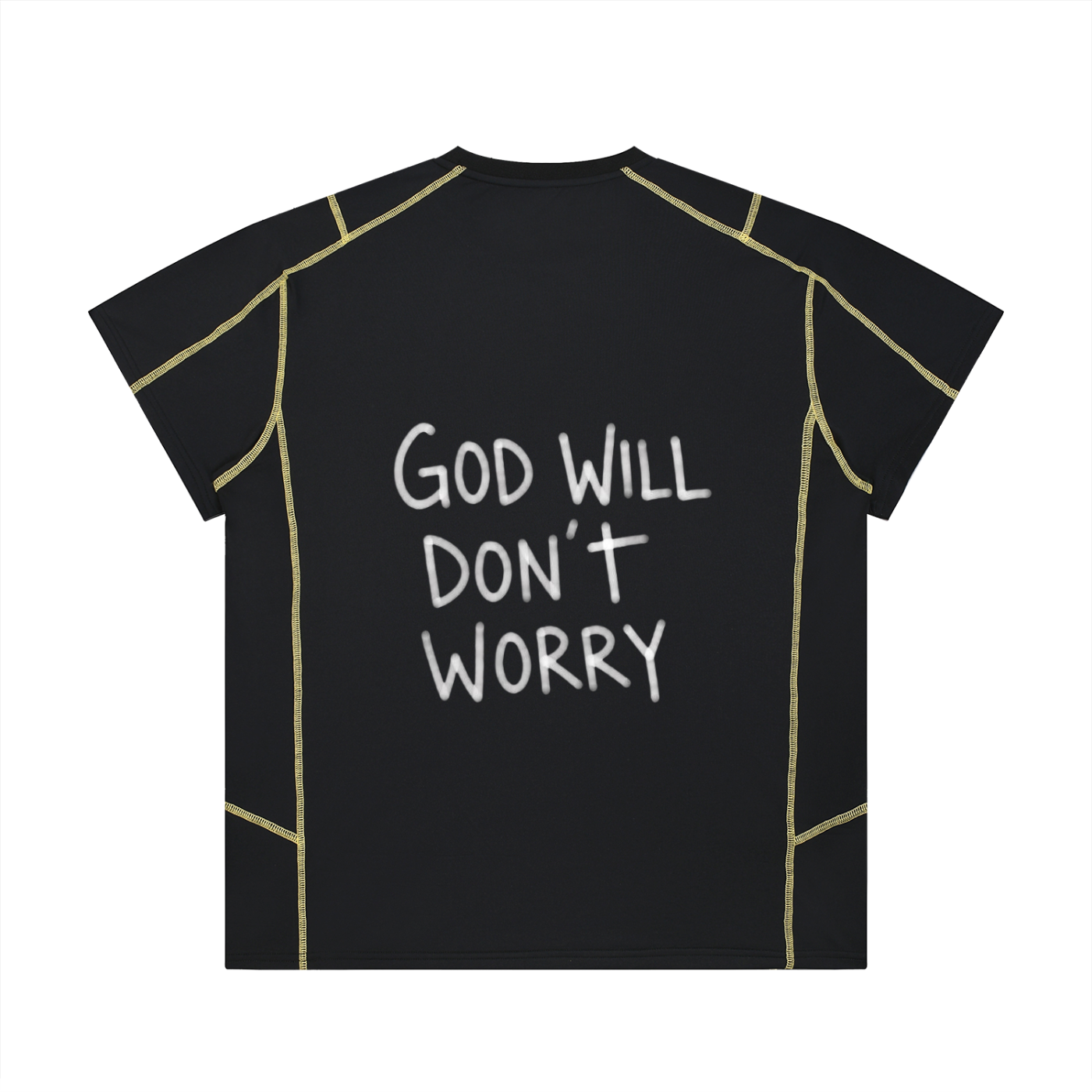 Unisex Contrast Stitch  Regular Fit T-Shirt