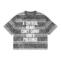 Snow Washed Striped Boxy T-Shirt