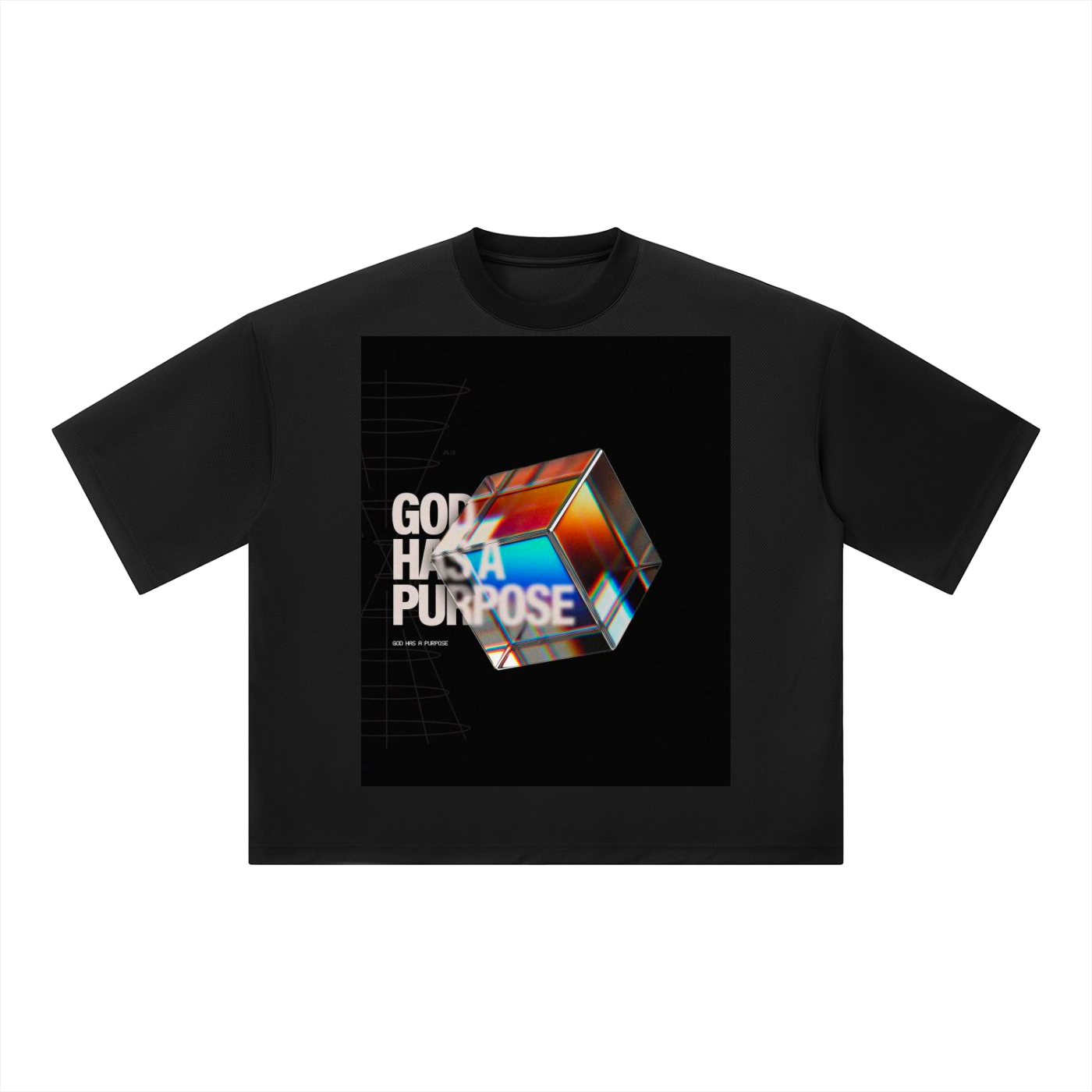 Unisex Boxy Mesh Crewneck T-Shirt