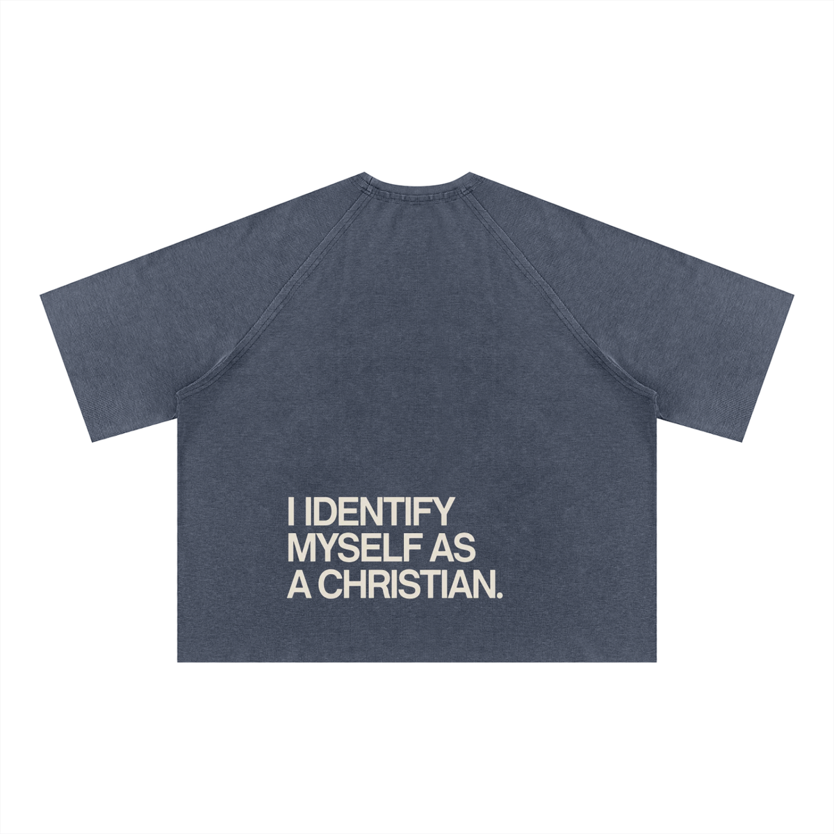 Unisex Mineral Wash Boxy Waffle T-Shirt