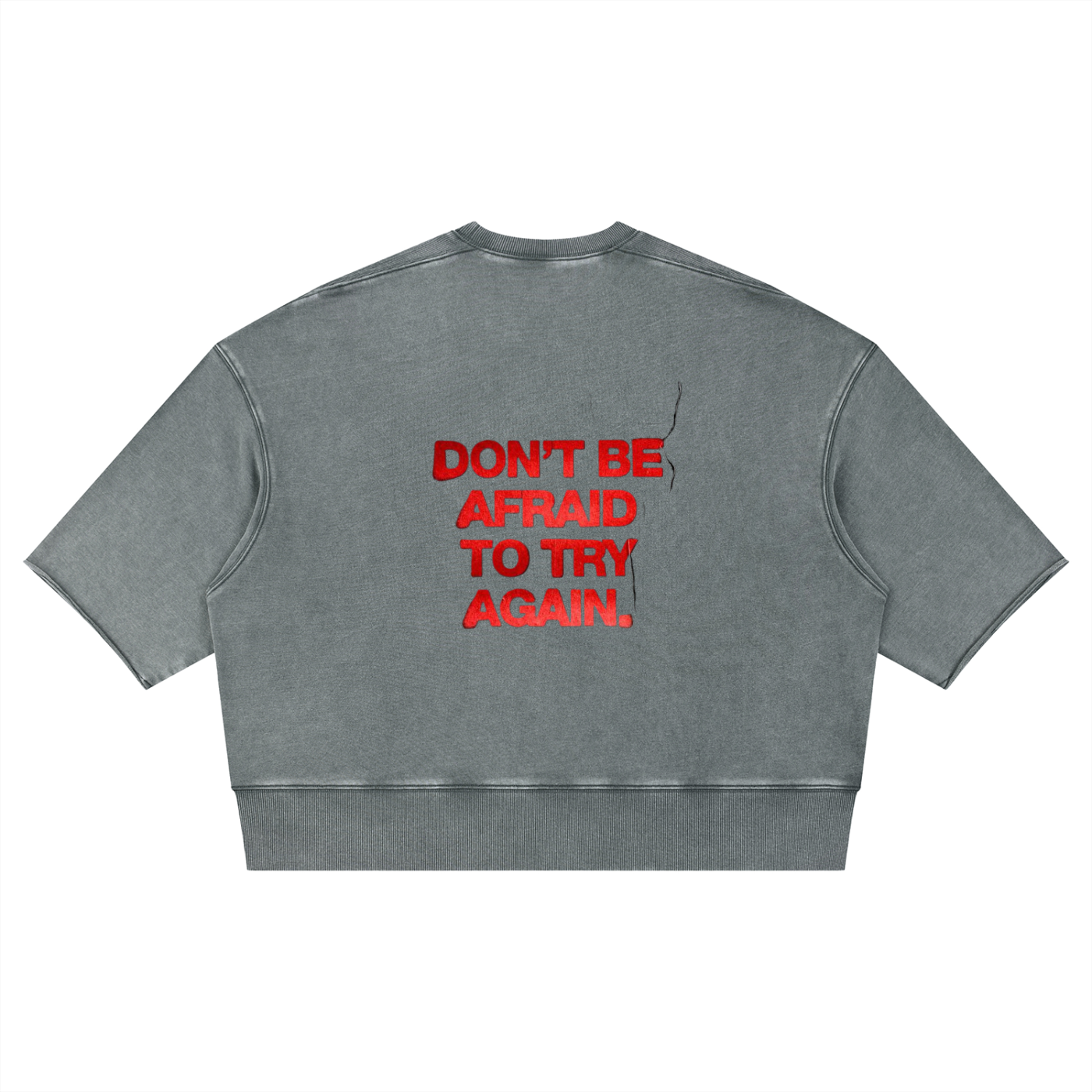 Unisex Mineral Wash Boxy Raw Edge T-Shirt