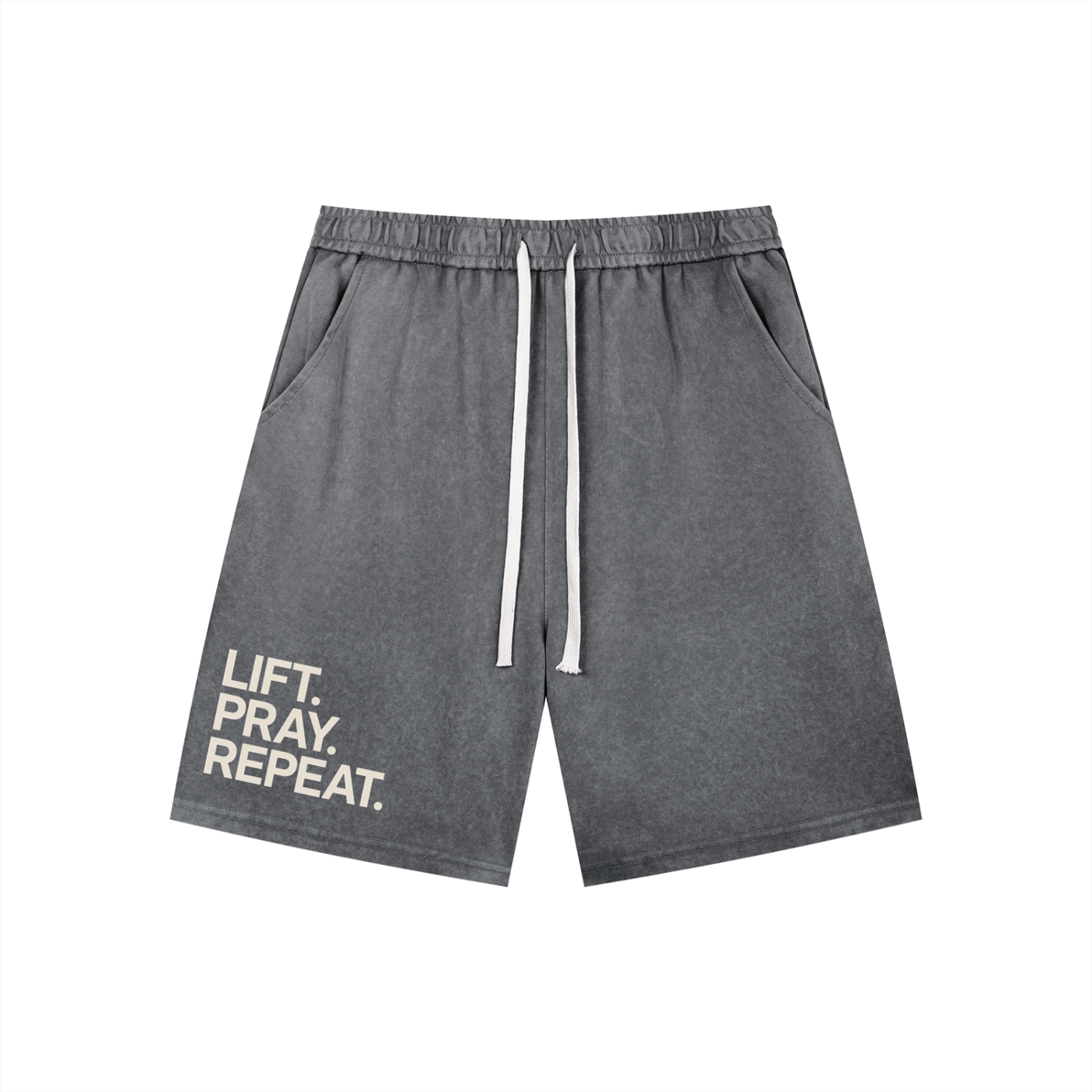 Men’s Vintage Wash Drawstring Shorts