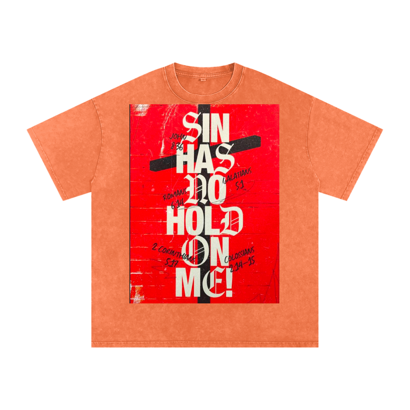 Snow Washed Oversized Cotton T-Shirt
