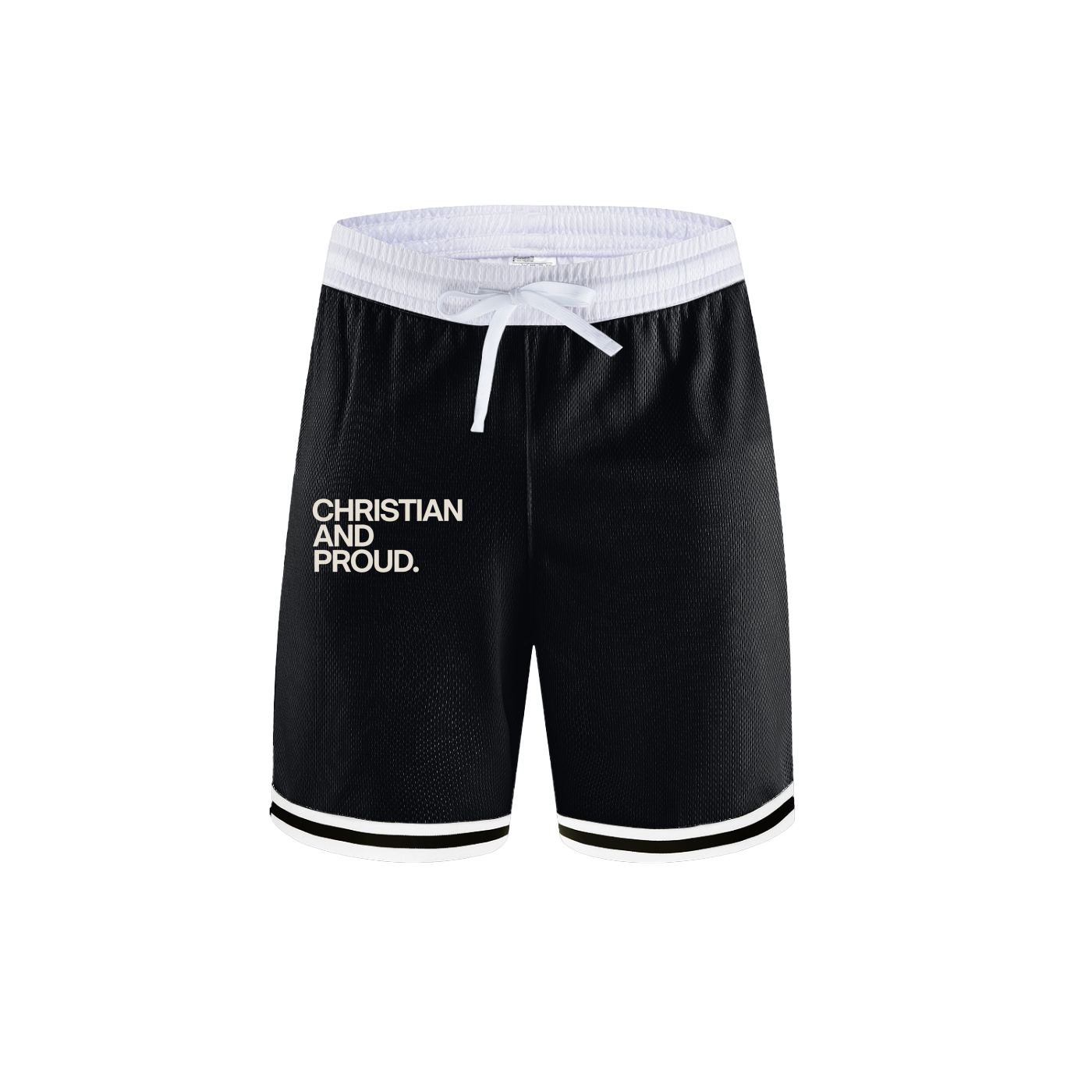 Classic Stripe Trim Basketball Shorts