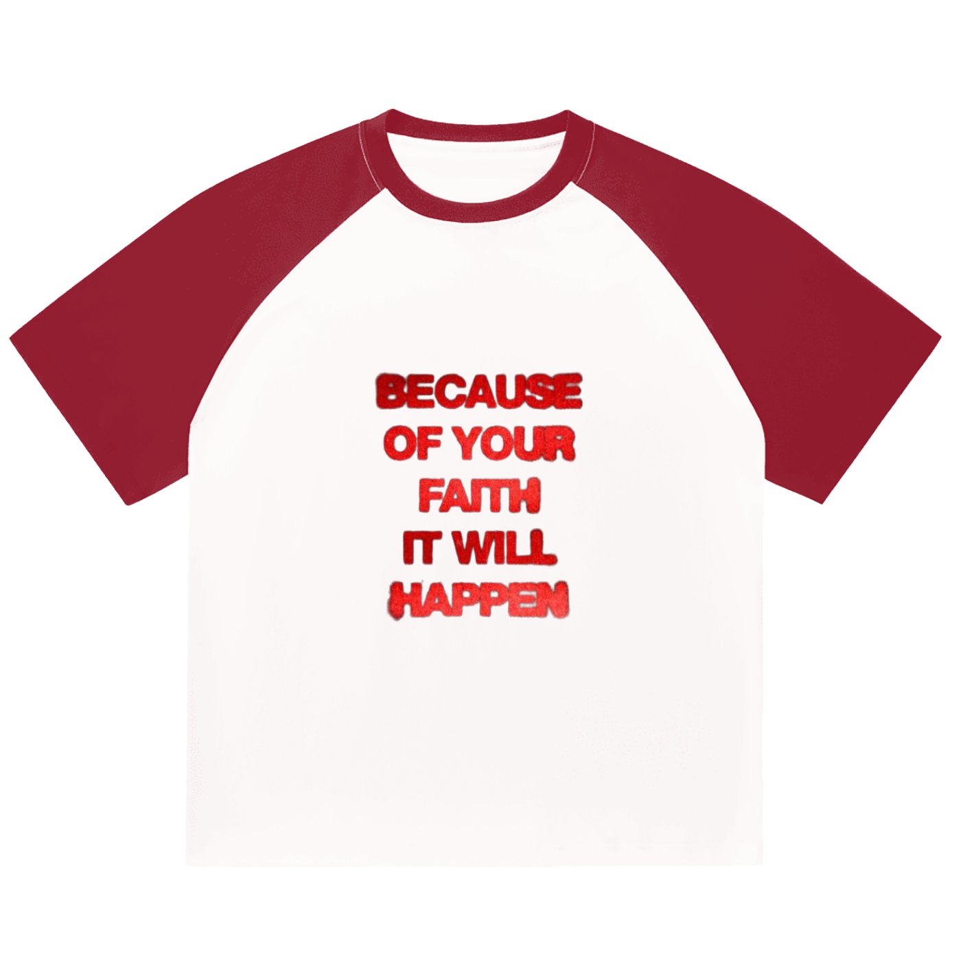 Color-Blocked Raglan Sleeve T-Shirt