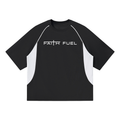 Contrast Piping Panel Raglan T-Shirt