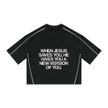 Unisex Heavyweight Boxy Piping T-Shirt