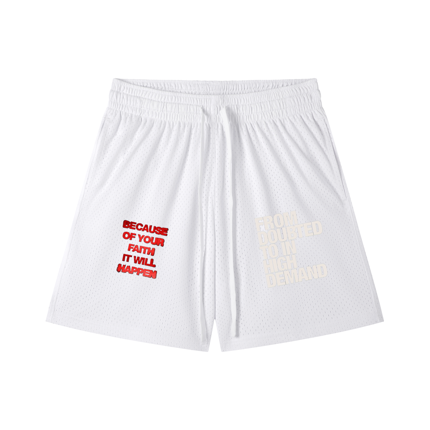 Mesh Drawstring Shorts