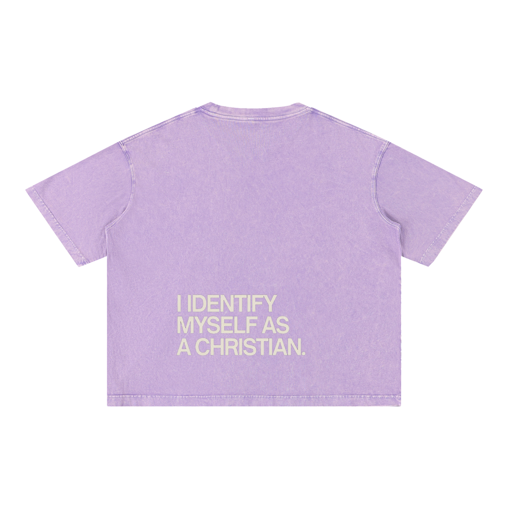 Mineral Wash Boxy Cotton T-Shirt
